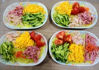 ひんやりおいしい冷やし中華作り♪