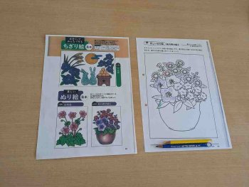 皆さん綺麗な絵を描かれています　　　　　６病棟