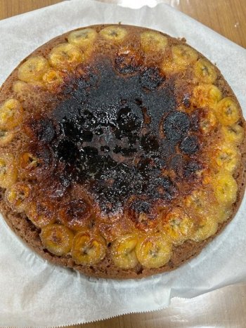バナナチョコケーキ作り
