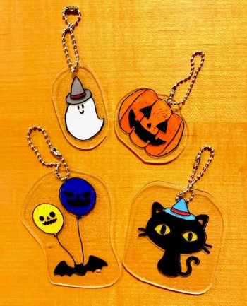 ハロウィン　プラバン作り